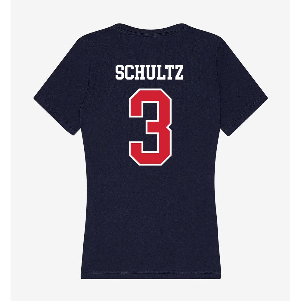 Robert Morris - NCAA Women's Volleyball : Tia Schultz - Women's V-Neck T-Shirt-1