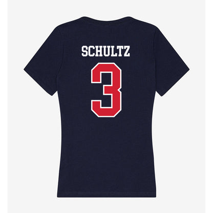 Robert Morris - NCAA Women's Volleyball : Tia Schultz - Women's V-Neck T-Shirt-1