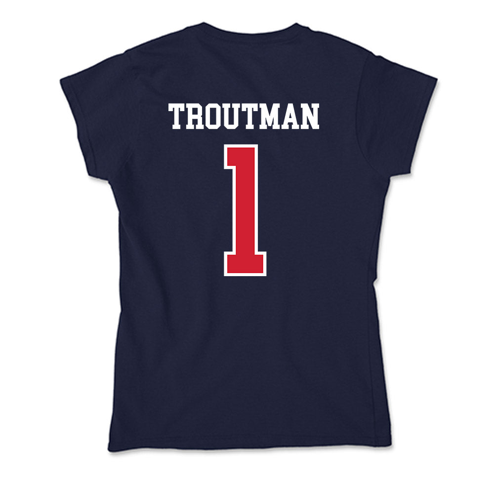 Robert Morris - NCAA Women's Basketball : Sanai Troutman - Soft Style Women’s T-Shirt-1