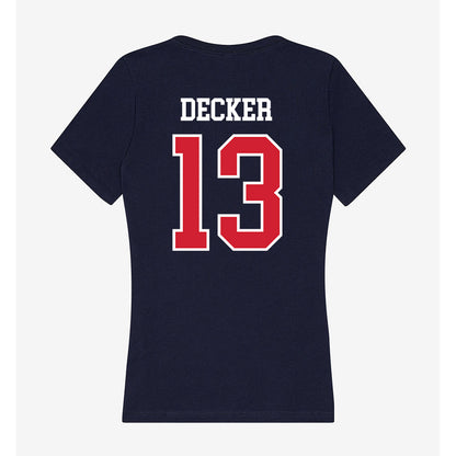 Robert Morris - NCAA Women's Volleyball : Lauren Decker - Women's V-Neck T-Shirt-1