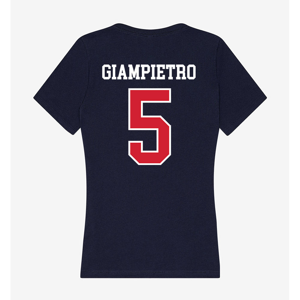Robert Morris - NCAA Women's Ice Hockey : Alaina Giampietro - Women's V-Neck T-Shirt-1