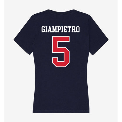 Robert Morris - NCAA Women's Ice Hockey : Alaina Giampietro - Women's V-Neck T-Shirt-1