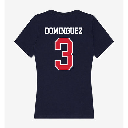 Robert Morris - NCAA Men's Soccer : Miguel Dominguez - Women's V-Neck T-Shirt-1