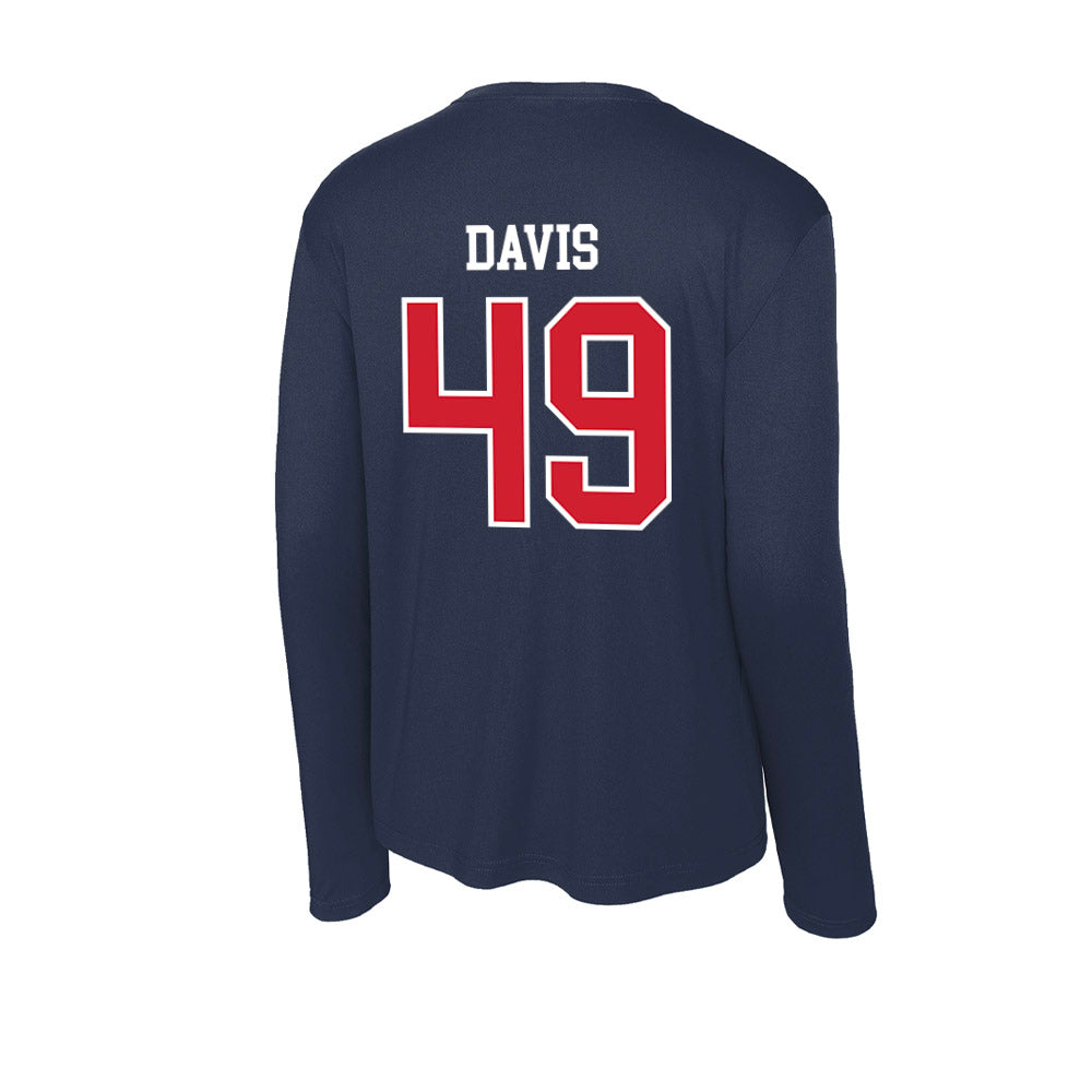 Robert Morris - NCAA Men's Lacrosse : Cristian Davis - Activewear Long Sleeve T-Shirt-1