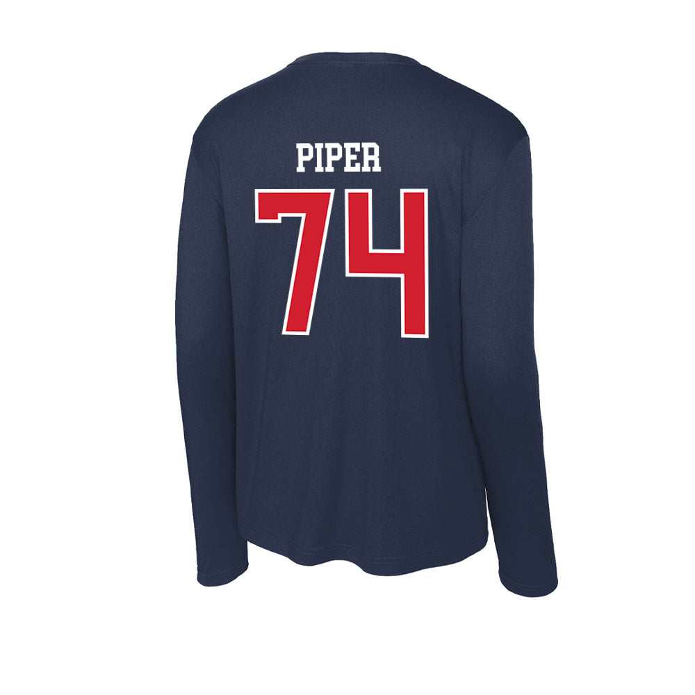 Robert Morris - NCAA Football : Riley Piper - Activewear Long Sleeve T-Shirt-1