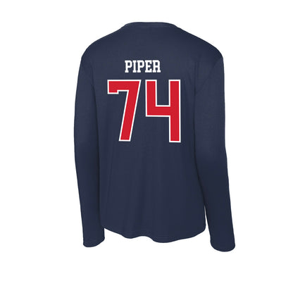 Robert Morris - NCAA Football : Riley Piper - Activewear Long Sleeve T-Shirt-1