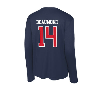 Robert Morris - NCAA Men's Ice Hockey : Julian Beaumont - Activewear Long Sleeve T-Shirt-1