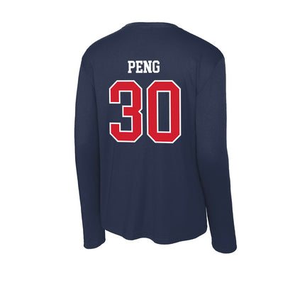 Robert Morris - NCAA Women's Ice Hockey : Yiyi Peng - Activewear Long Sleeve T-Shirt-1