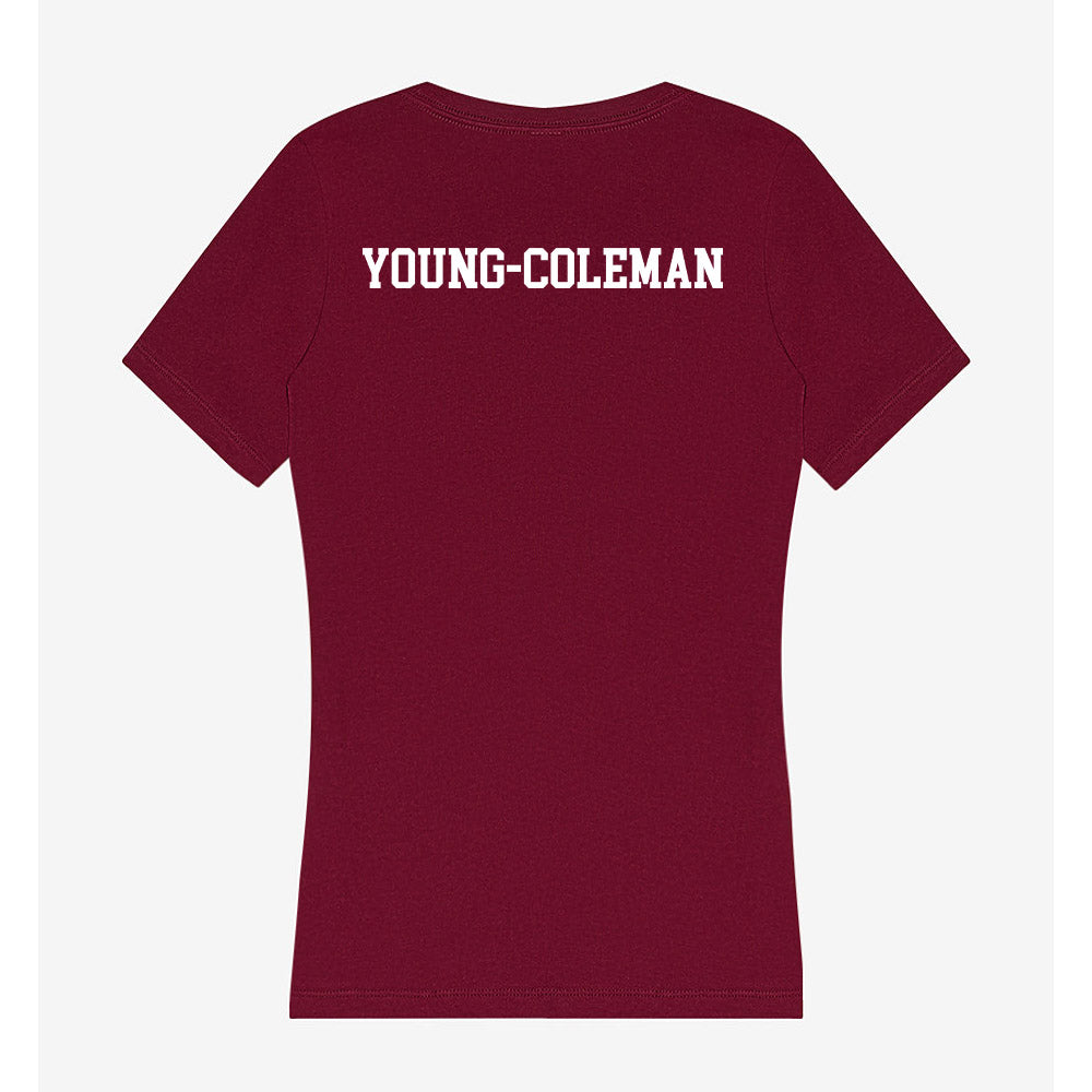 Winthrop - NCAA Women's Track & Field : Katlyn Young-Coleman - Women's V-Neck T-Shirt-1
