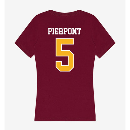 Winthrop - NCAA Women's Lacrosse : Gabby Pierpont - Women's V-Neck T-Shirt-1