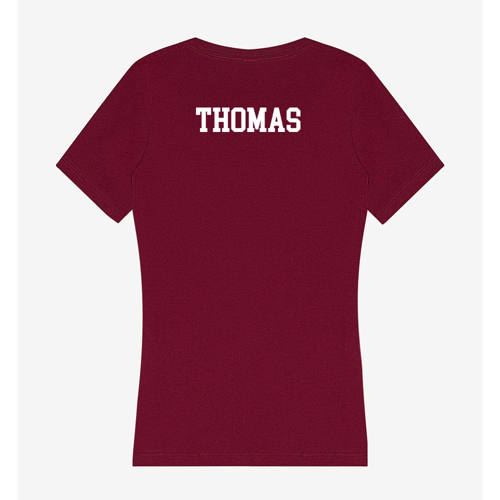 Winthrop - NCAA Men's Golf : Waymon Thomas - Women's V-Neck T-Shirt-1