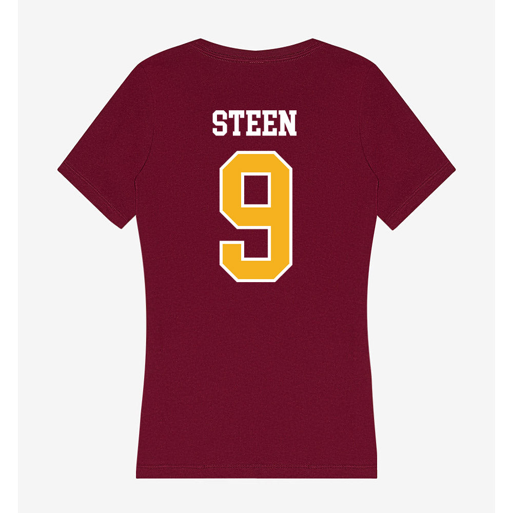 Winthrop - NCAA Women's Soccer : Amalie Steen - Women's V-Neck T-Shirt-1