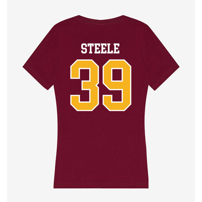 Winthrop - NCAA Baseball : Bryson Steele - Women's V-Neck T-Shirt-1
