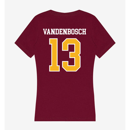 Winthrop - NCAA Baseball : Evan Vandenbosch - Women's V-Neck T-Shirt-1