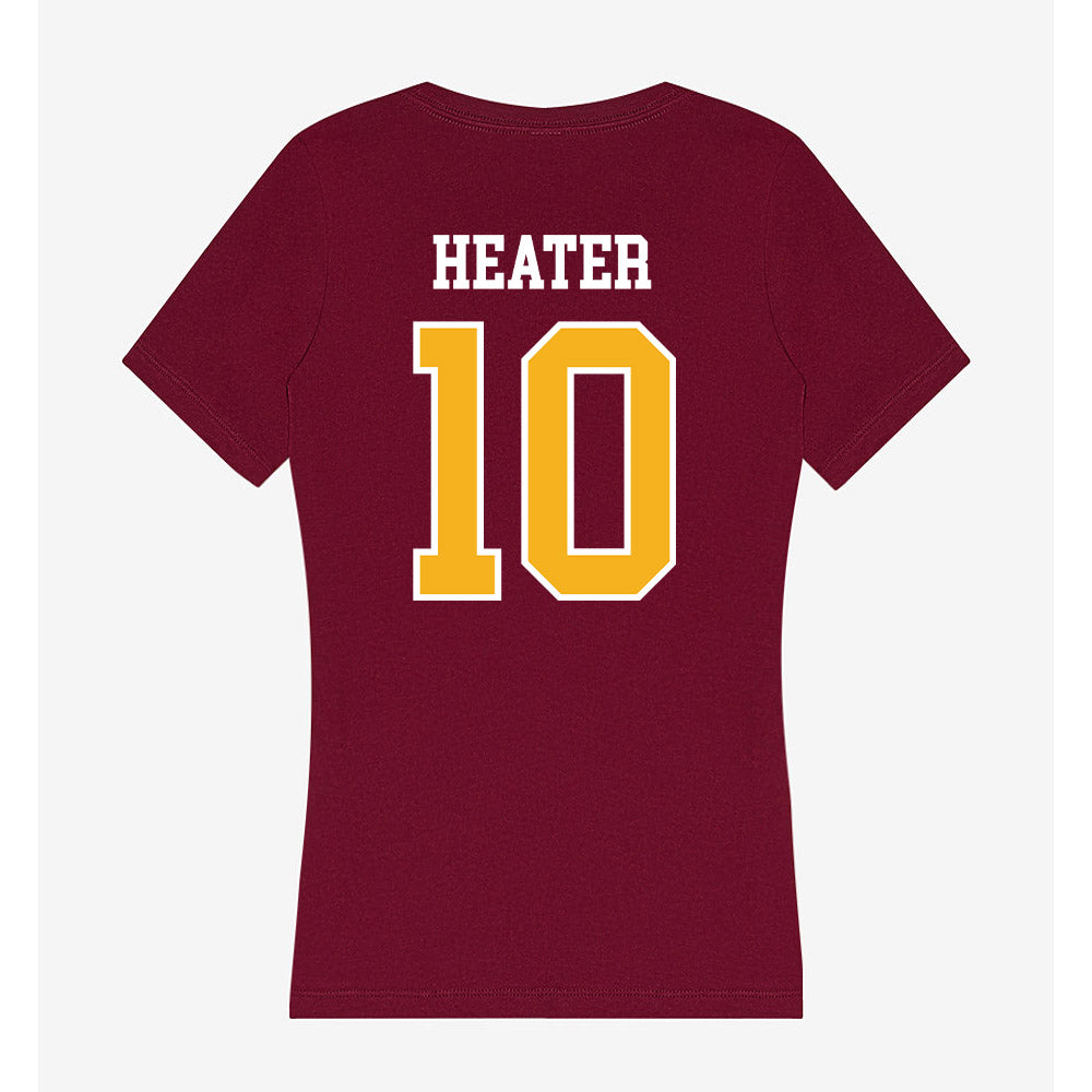 Winthrop - NCAA Women's Volleyball : Morgan Heater - Women's V-Neck T-Shirt-1