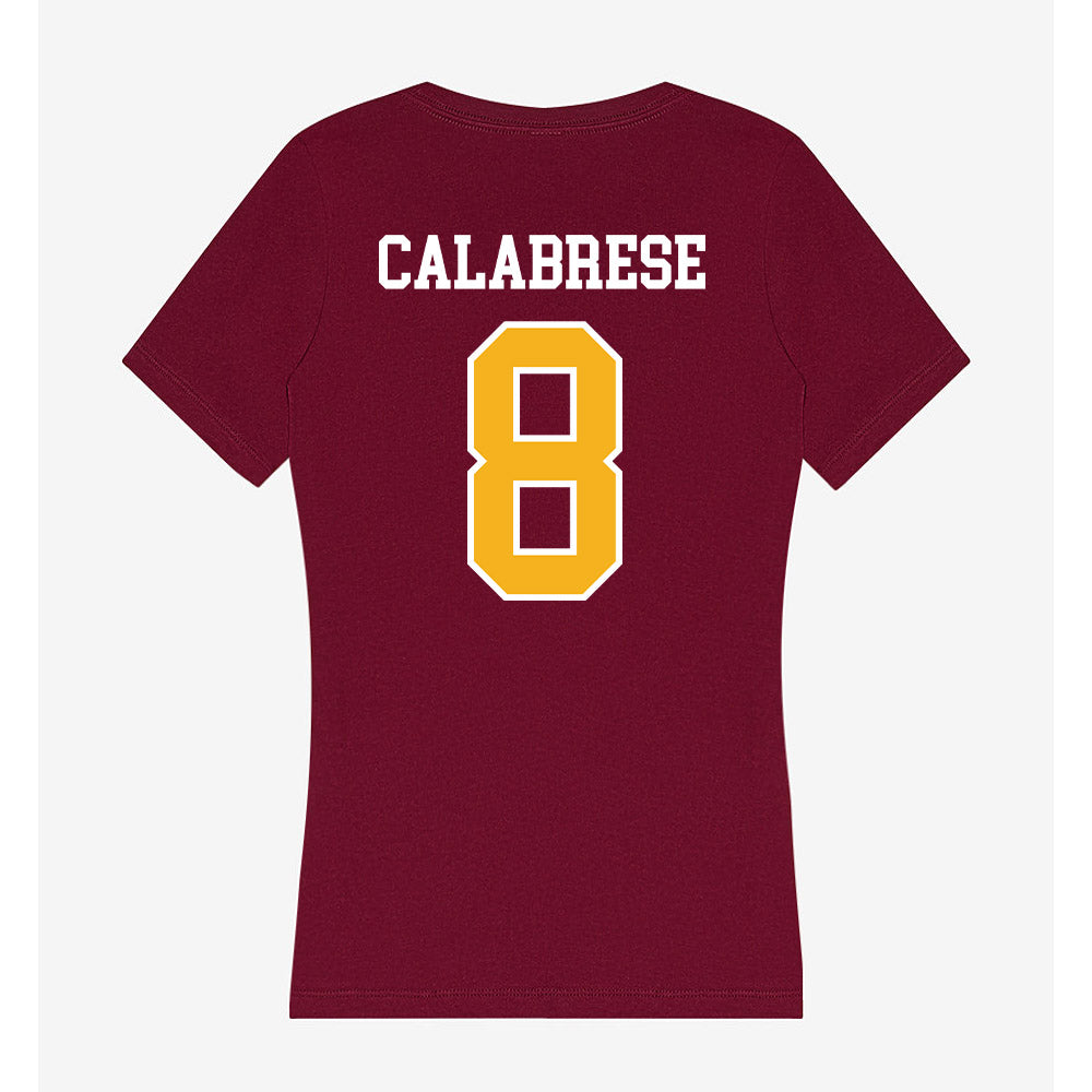Winthrop - NCAA Women's Lacrosse : Mollie Calabrese - Women's V-Neck T-Shirt-1