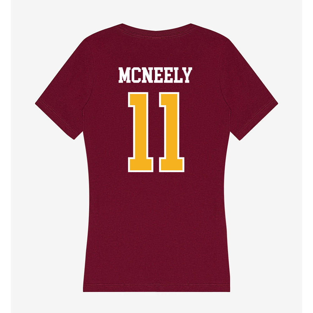 Winthrop - NCAA Baseball : Colby McNeely - Women's V-Neck T-Shirt-1