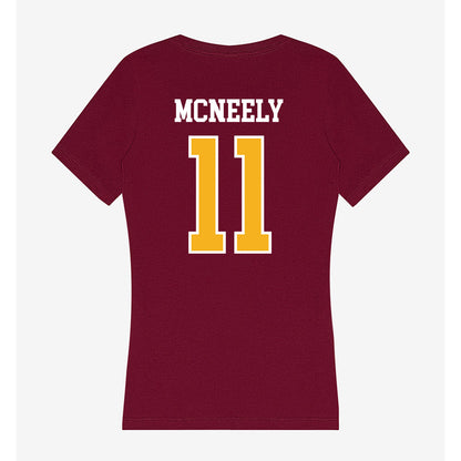 Winthrop - NCAA Baseball : Colby McNeely - Women's V-Neck T-Shirt-1