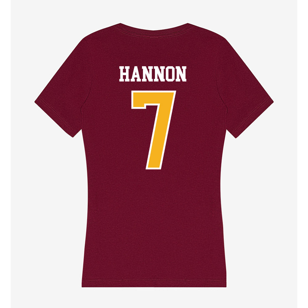 Winthrop - NCAA Softball : Kaylee Hannon - Women's V-Neck T-Shirt-1