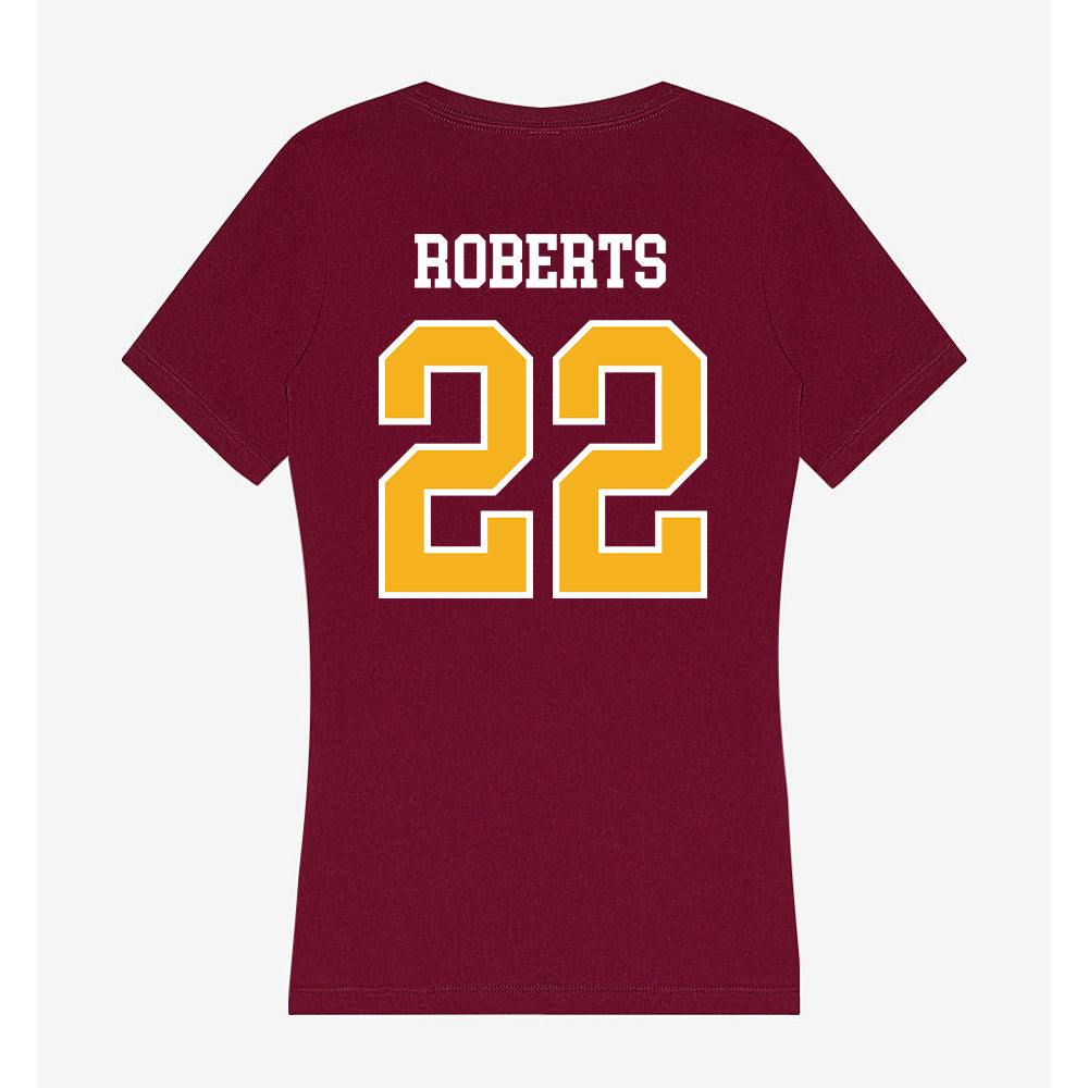 Winthrop - NCAA Women's Volleyball : Cami Roberts - Women's V-Neck T-Shirt-1