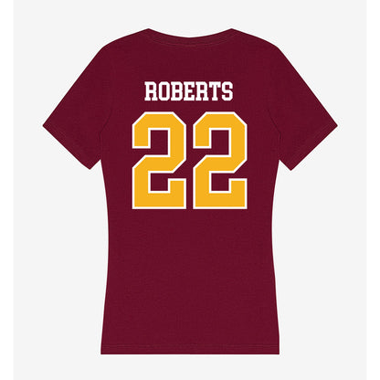Winthrop - NCAA Women's Volleyball : Cami Roberts - Women's V-Neck T-Shirt-1