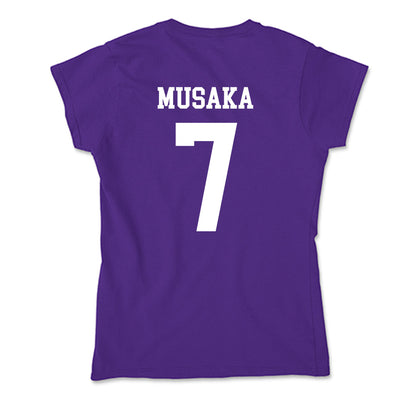 SFA - NCAA Men's Basketball : Tichyque Musaka - Soft Style Women’s T-Shirt-1