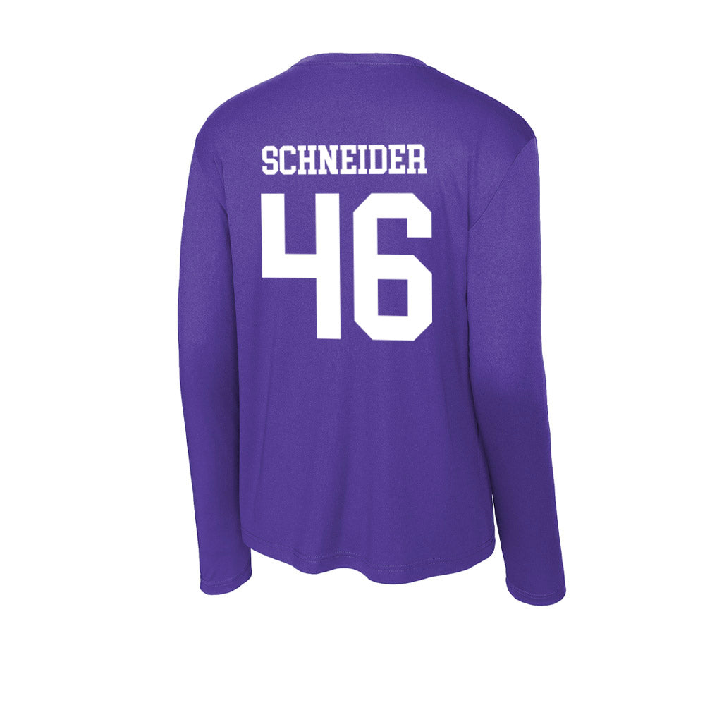SFA - NCAA Baseball : Cooper Schneider - Activewear Long Sleeve T-Shirt-1