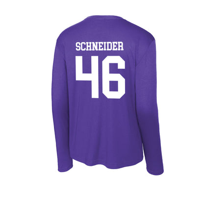 SFA - NCAA Baseball : Cooper Schneider - Activewear Long Sleeve T-Shirt-1