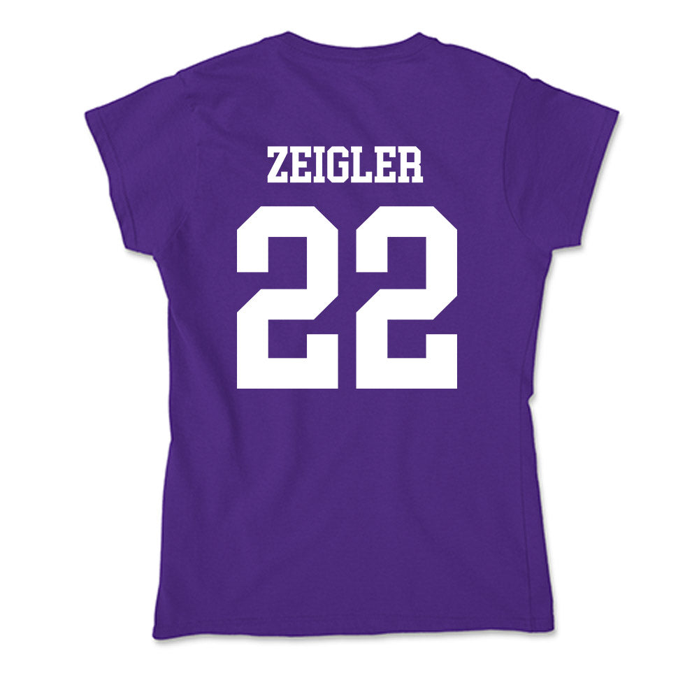 SFA - NCAA Beach Volleyball : Olivia Zeigler - Soft Style Women’s T-Shirt-1