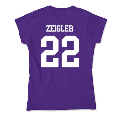 SFA - NCAA Beach Volleyball : Olivia Zeigler - Soft Style Women’s T-Shirt-1