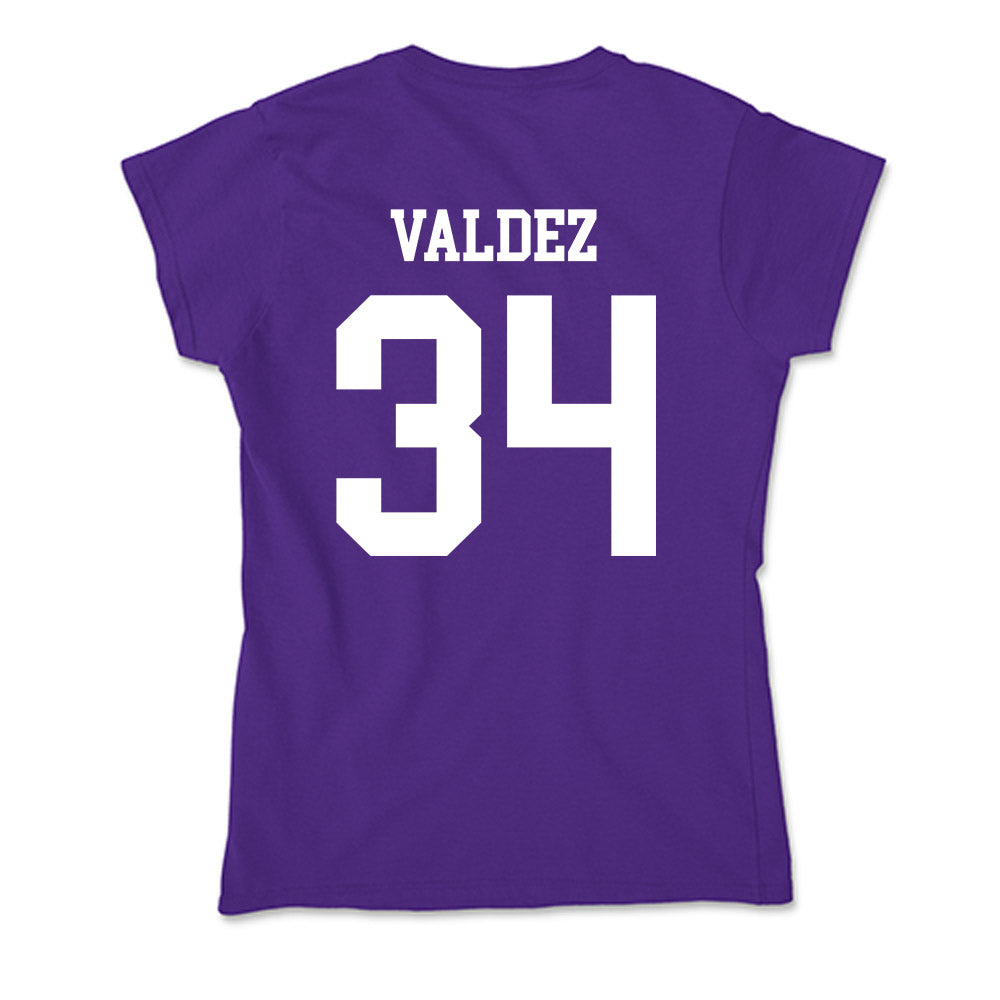 SFA - NCAA Baseball : Jonathan Valdez - Soft Style Women’s T-Shirt-1