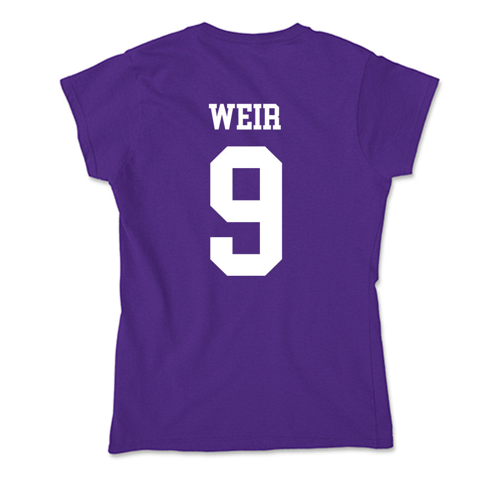 SFA - NCAA Women's Soccer : Ally Weir - Soft Style Women’s T-Shirt-1