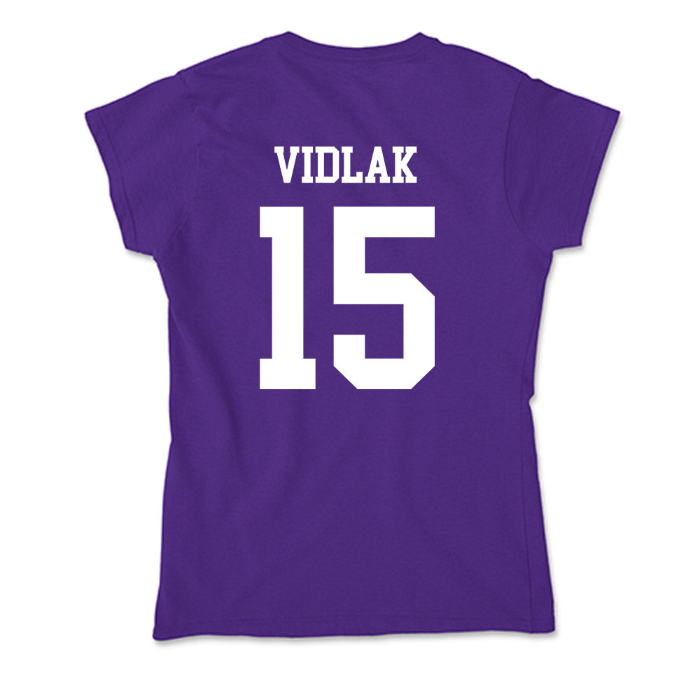 SFA - NCAA Baseball : Nate Vidlak - Soft Style Women’s T-Shirt-1