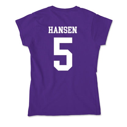 SFA - NCAA Beach Volleyball : Katie Hansen - Soft Style Women’s T-Shirt-1
