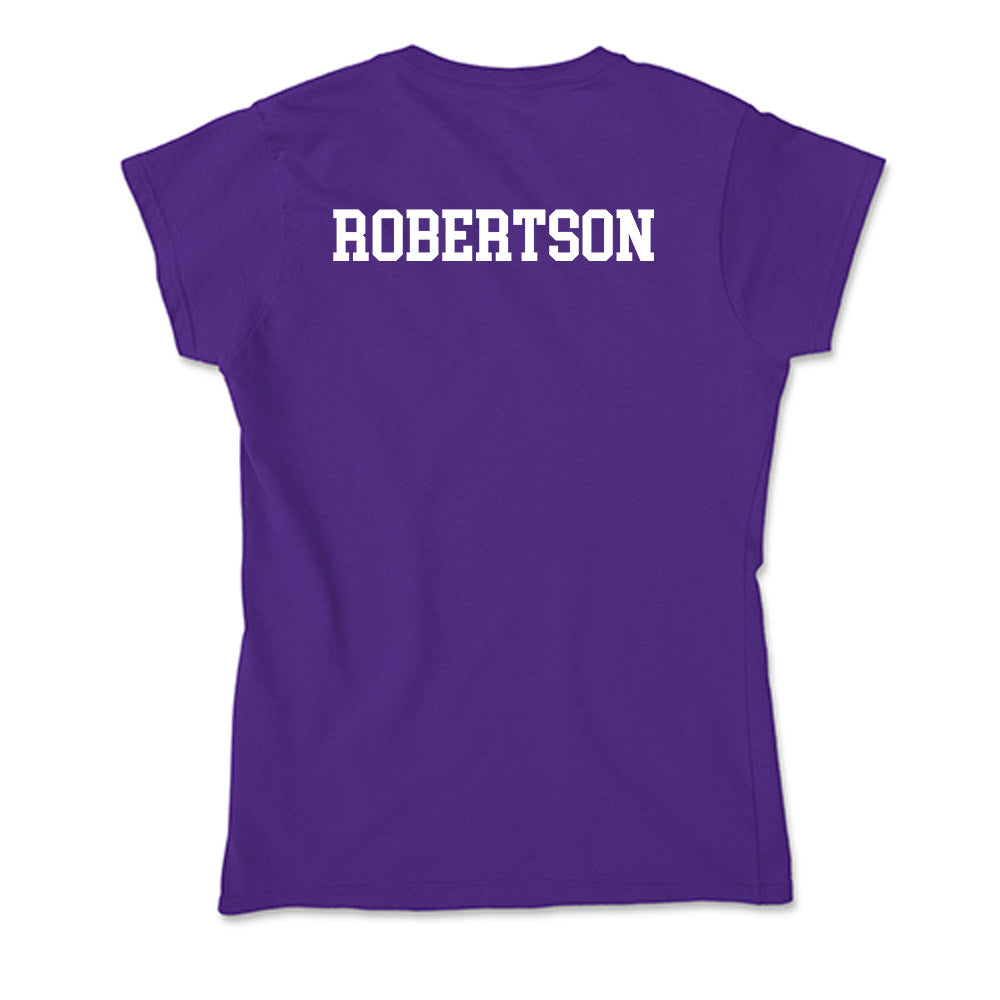 SFA - NCAA Men's Golf : Zach Robertson - Soft Style Women’s T-Shirt-1