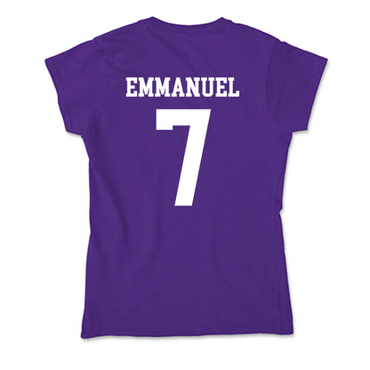 SFA - NCAA Men's Basketball : Keenan Emmanuel - Soft Style Women’s T-Shirt-1