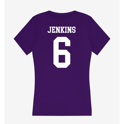 SFA - NCAA Football : Jaylen Jenkins - Women's V-Neck T-Shirt-1