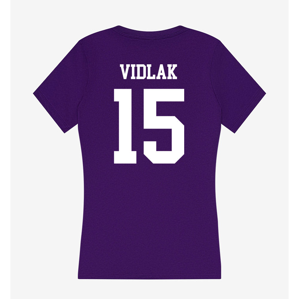 SFA - NCAA Baseball : Nate Vidlak - Women's V-Neck T-Shirt-1