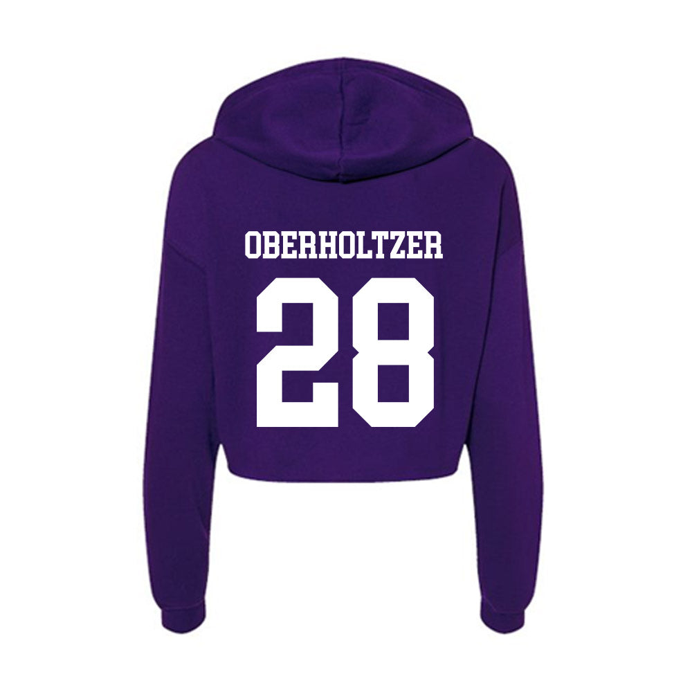 SFA - NCAA Women's Soccer : Savanna Oberholtzer - Women's Crop Fleece Hooded Sweatshirt-1