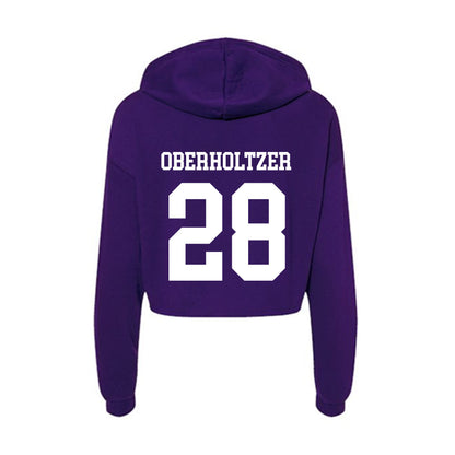 SFA - NCAA Women's Soccer : Savanna Oberholtzer - Women's Crop Fleece Hooded Sweatshirt-1