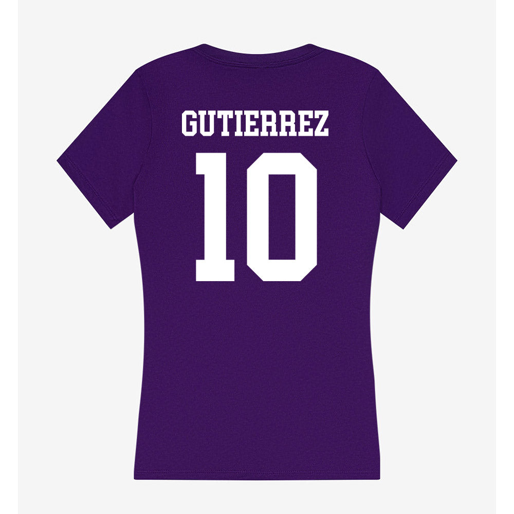 SFA - NCAA Men's Basketball : Yohan Gutierrez - Women's V-Neck T-Shirt-1