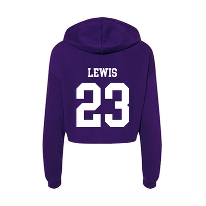 SFA - NCAA Softball : Gianna Lewis - Women's Crop Fleece Hoodie-1