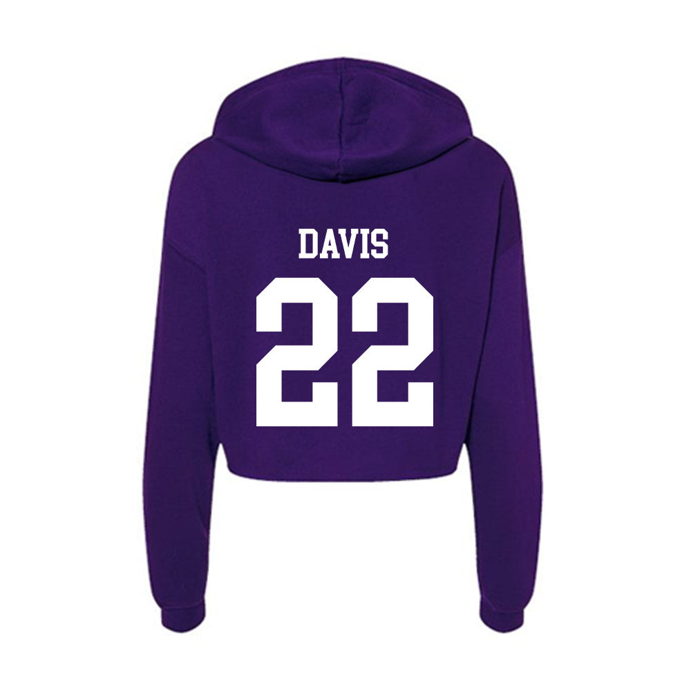 SFA - NCAA Women's Soccer : Kamrynn Davis - Women's Crop Fleece Hoodie-1