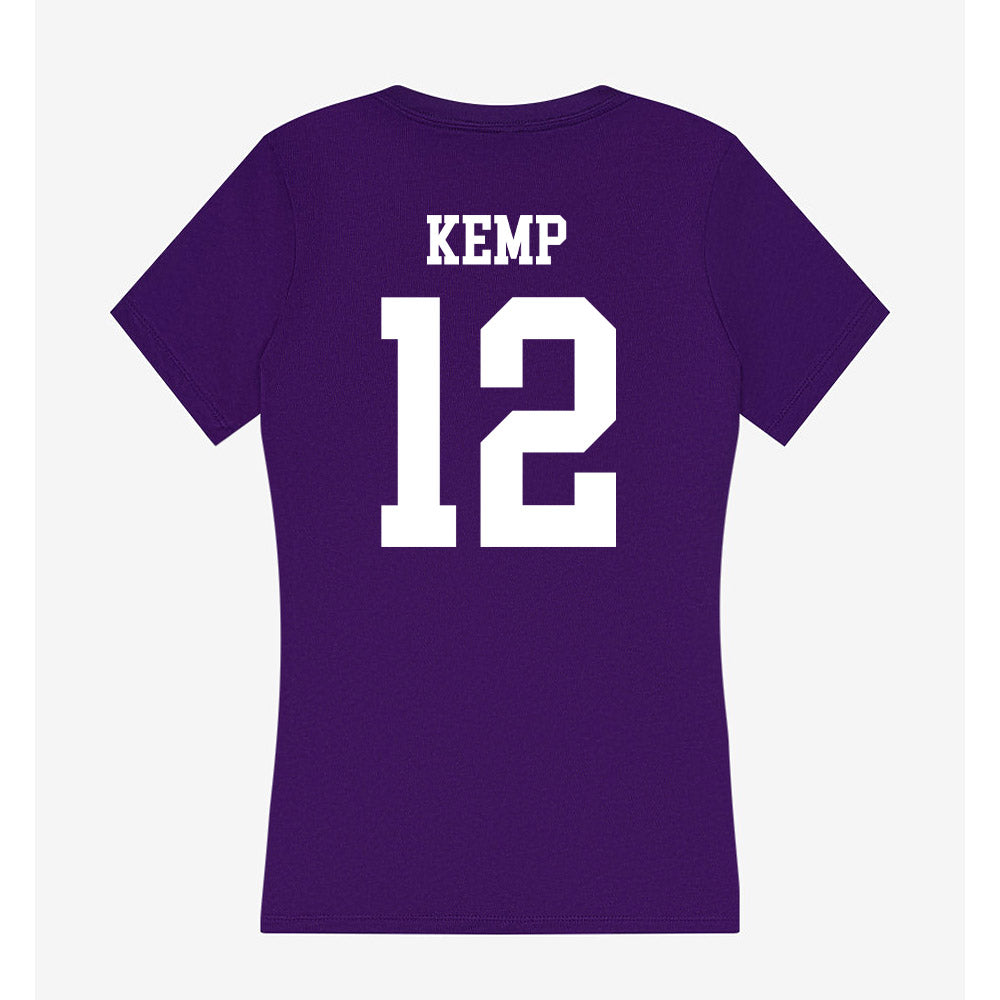 SFA - NCAA Women's Basketball : Kaylinn Kemp - Women's V-Neck T-Shirt-1