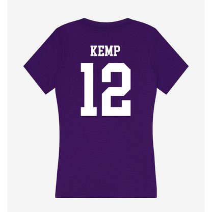 SFA - NCAA Women's Basketball : Kaylinn Kemp - Women's V-Neck T-Shirt-1