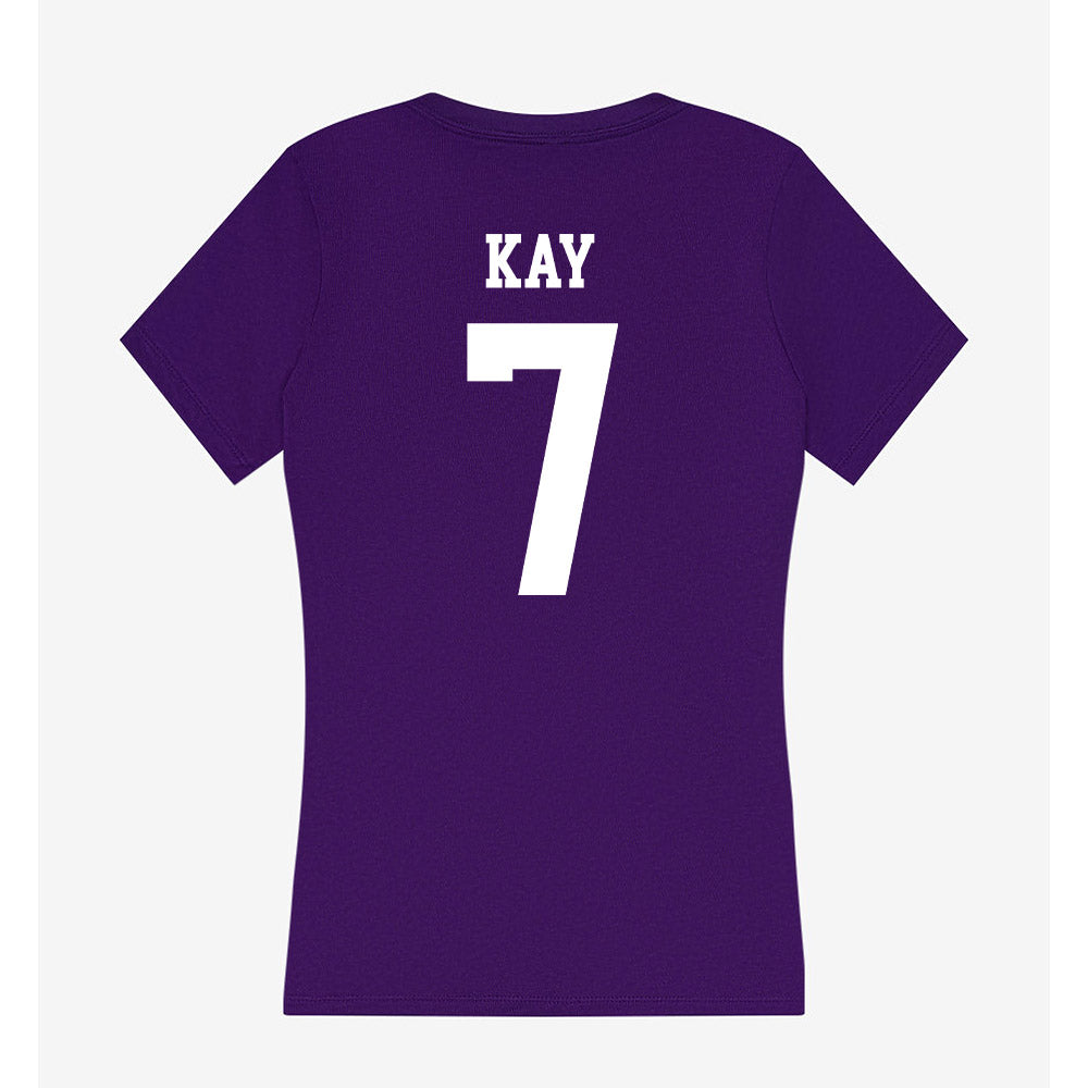 SFA - NCAA Women's Bowling : Kara Kay - Women's V-Neck T-Shirt-1