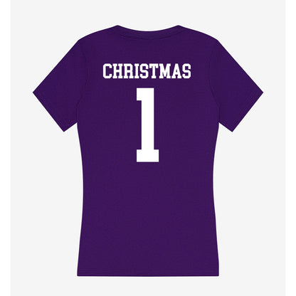 SFA - NCAA Men's Basketball : Chrishawn Christmas - Women's V-Neck T-Shirt-1