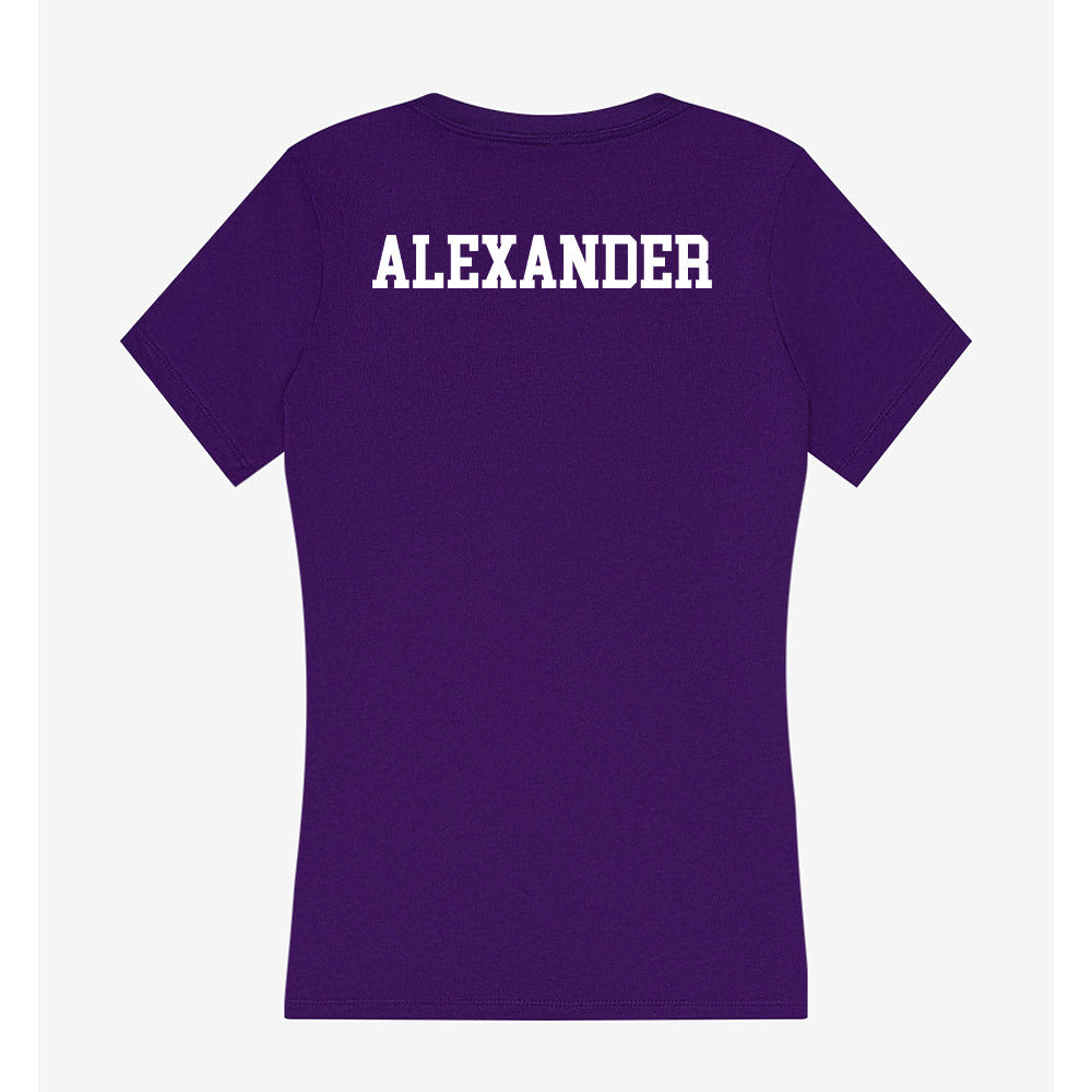 SFA - NCAA Women's Track & Field : Naomi Alexander - Women's V-Neck T-Shirt-1