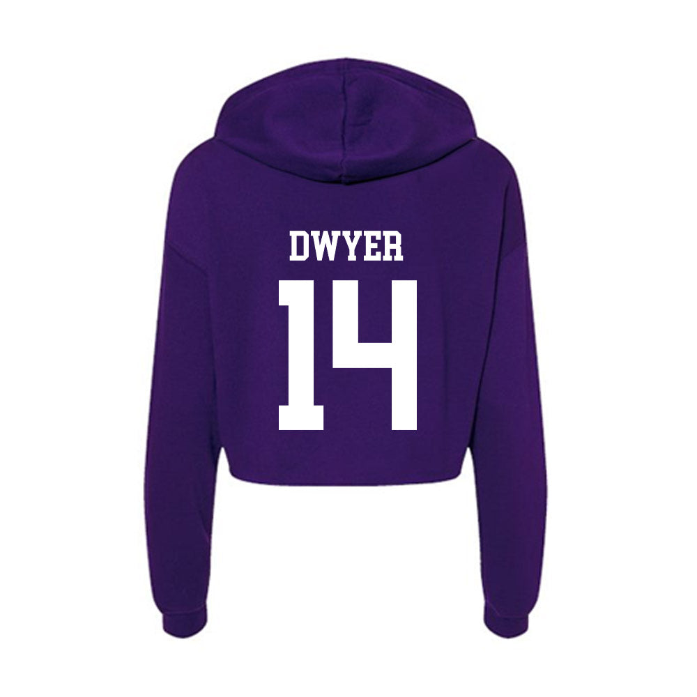SFA - NCAA Softball : Mallory Dwyer - Women's Crop Fleece Hoodie-1