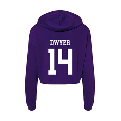 SFA - NCAA Softball : Mallory Dwyer - Women's Crop Fleece Hoodie-1
